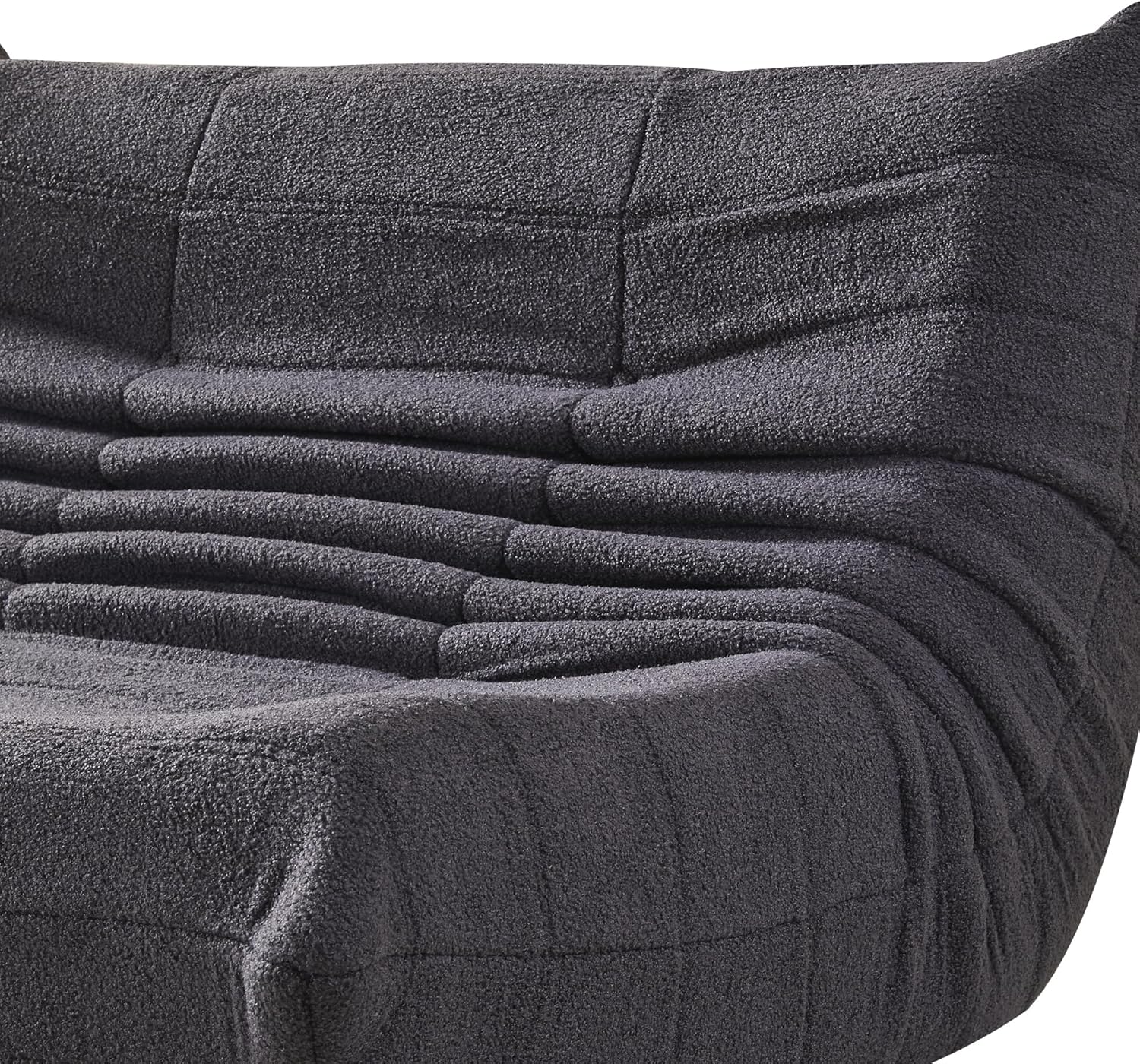 Stavanger Grå bouclé - 2-sitssoffa - Bild 4
